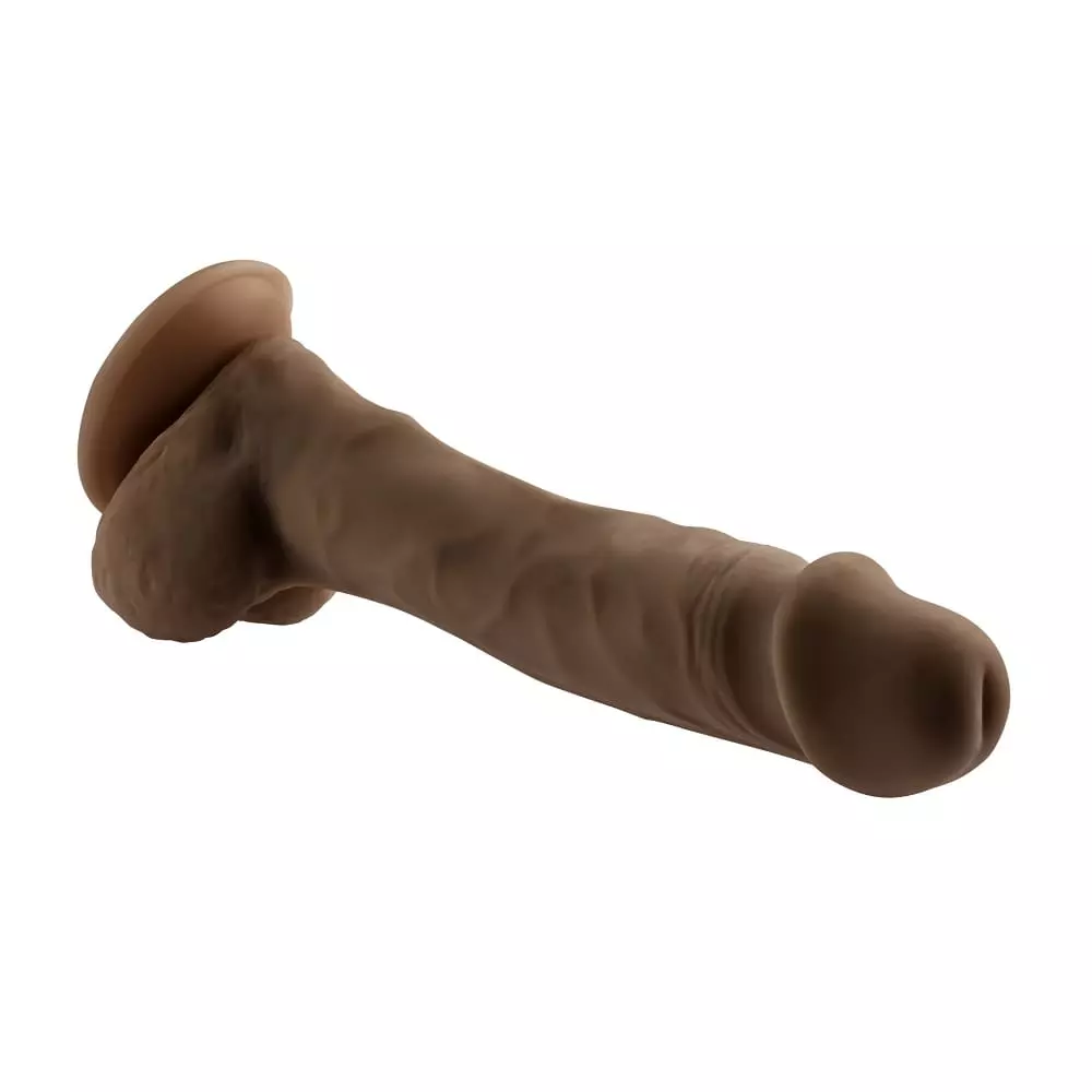 Selopa 6.5 inch Natural Feel Harness Compatible Dildo In Brown